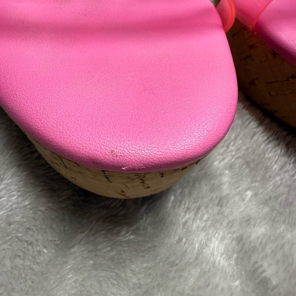 Jessica Simpson Pink Wedge Sandals - Picture 4 of 9